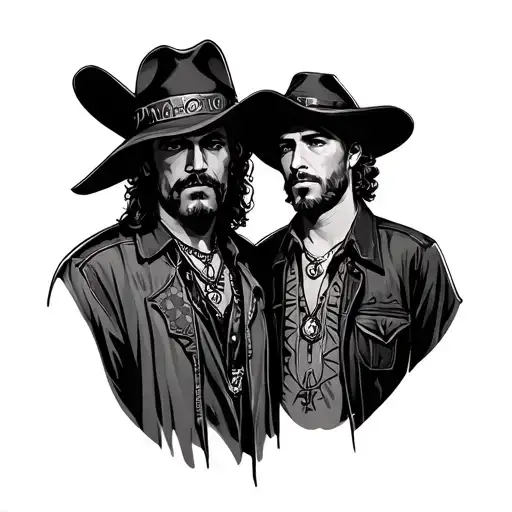 pancho and lefty  tattoo design idea