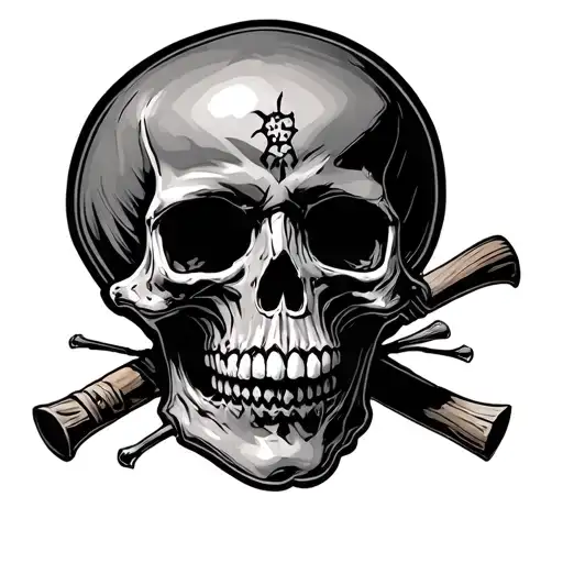 death before dishonor surronded by skulls tattoo design idea