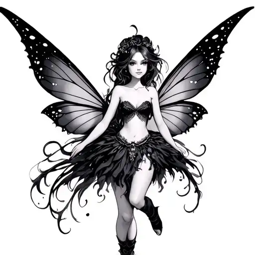 Anime Fairy tattoo design idea