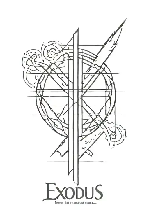 Exodus 14:14 tattoo design idea