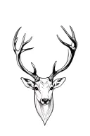 deer tattoo design idea