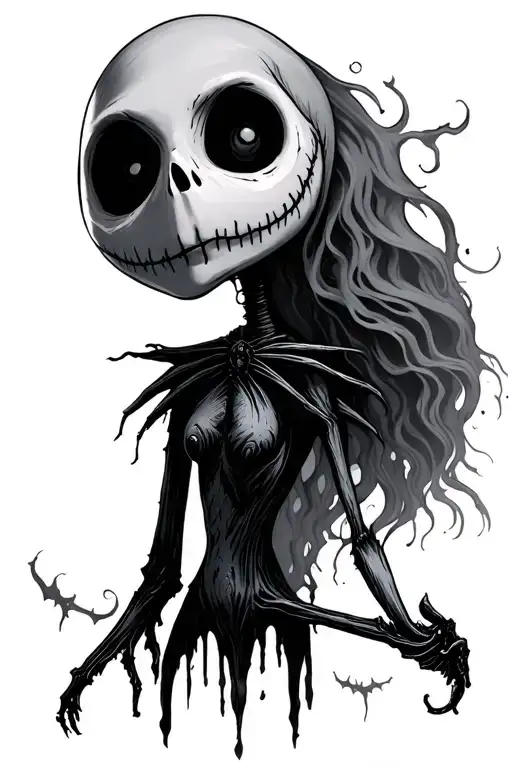 nightmare before christmas  tattoo design idea