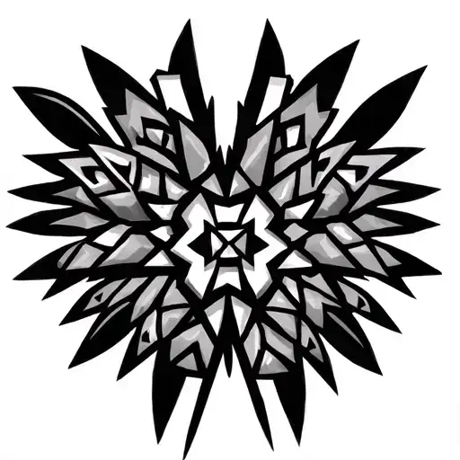 Aztec Necklace tattoo design idea