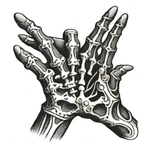 skeleton hand tattoo tattoo design idea