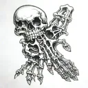 skeleton hand tattoo tattoo design idea