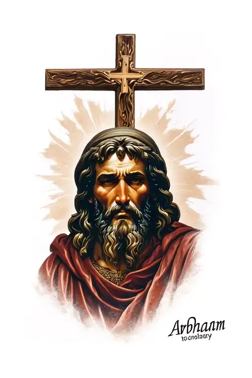 Abraham from christianity tattoo design idea
