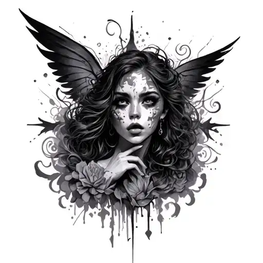 Beautiful Disaster tattoo design idea