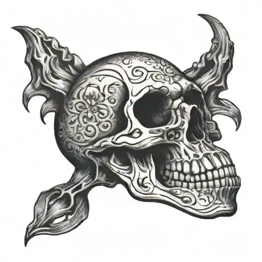 skull hand tattoo tattoo design idea