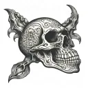 skull hand tattoo tattoo design idea