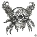 skull hand tattoo tattoo design idea