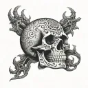 skull hand tattoo tattoo design idea