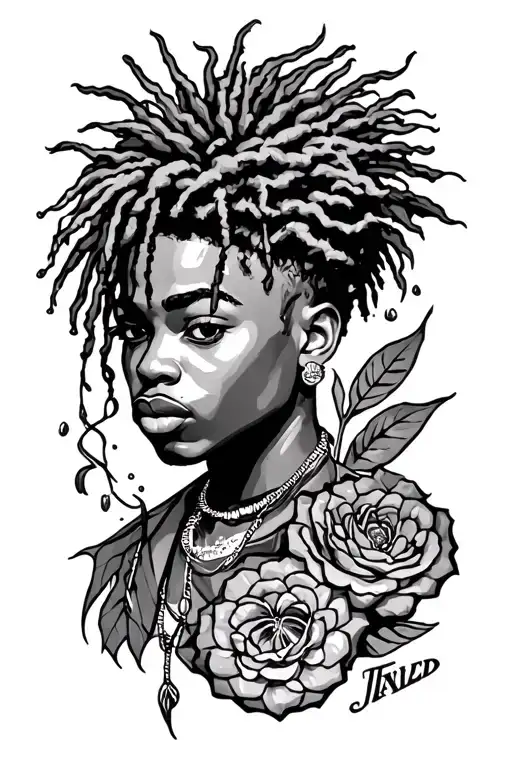 Juice WRLD tattoo design idea