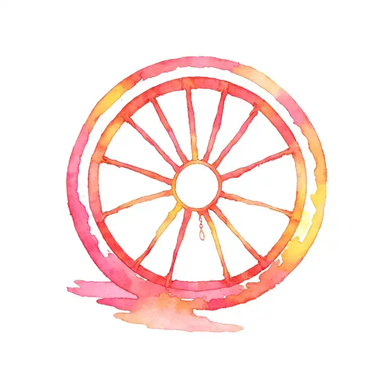 Wagon Wheel tattoo design idea