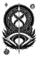 “Milliped” Bererer Rune Circle tattoo design idea