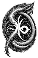 “Milliped” Bererer Rune Circle tattoo design idea