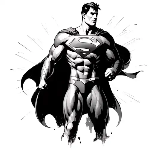Superman tattoo design idea