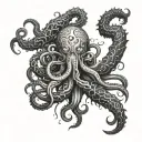 Azathoth with tentacles tattoo design idea