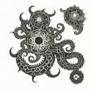 Azathoth with tentacles tattoo design idea