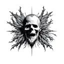 He blasphemed tattoo design idea