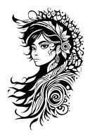 Daughter tattoo design idea