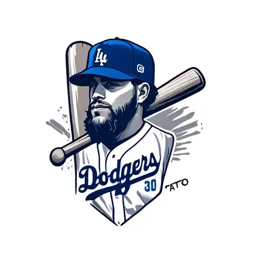 Dodgers tattoo design idea