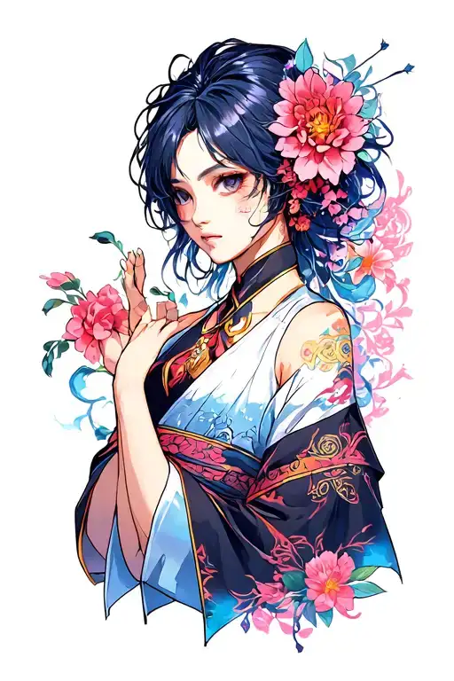 Satori Gojo tattoo design idea