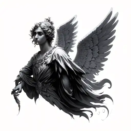 Angel Raphael tattoo design idea