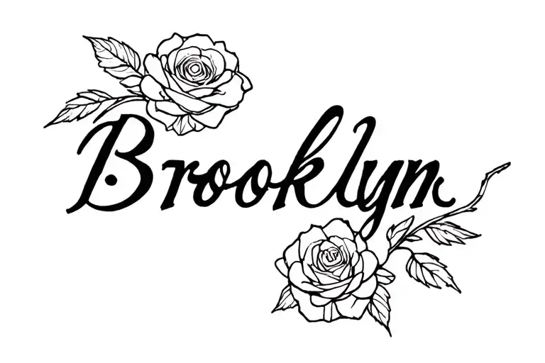 "Brooklyn" rose tattoo tattoo design idea