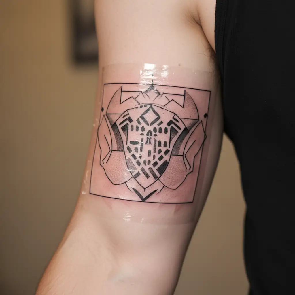 minimalist nigeria  tattoo that represents the igbo tribe tattoo design idea