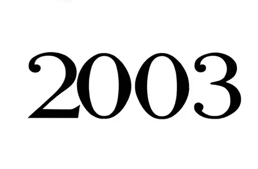 "2003 " tattoo design idea