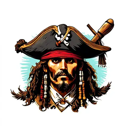 pirates of the caribbean tattoo design idea