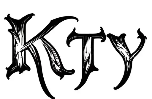 "Katy" tattoo design idea