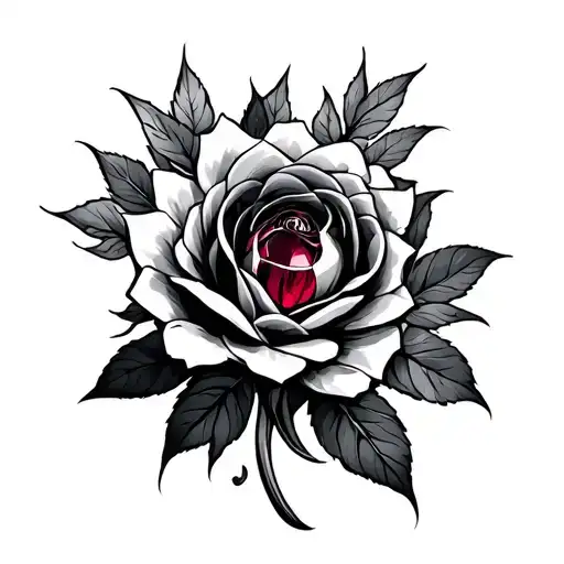 Garnet tattoo design idea
