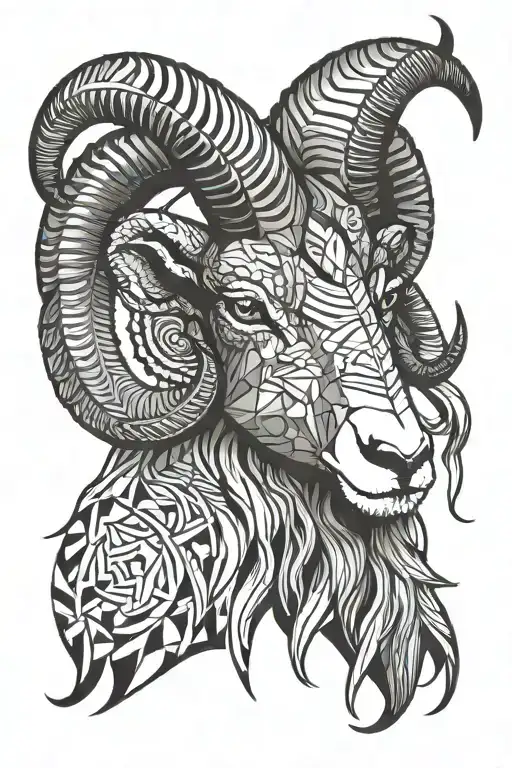 aries ram tattoo design idea