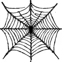 spider web wrapped tattoo design idea