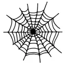 spider web wrapped tattoo design idea