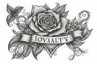 loyalty is love tattoo design idea