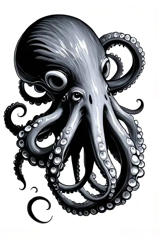 octopus tentacles tattoo design idea