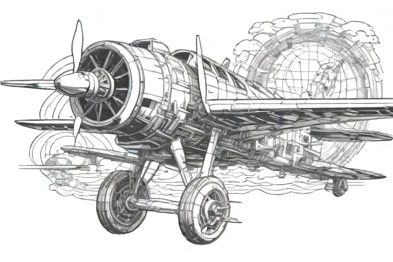 aviation engineer coding tattoo design idea