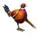 pheasant tattoo design idea