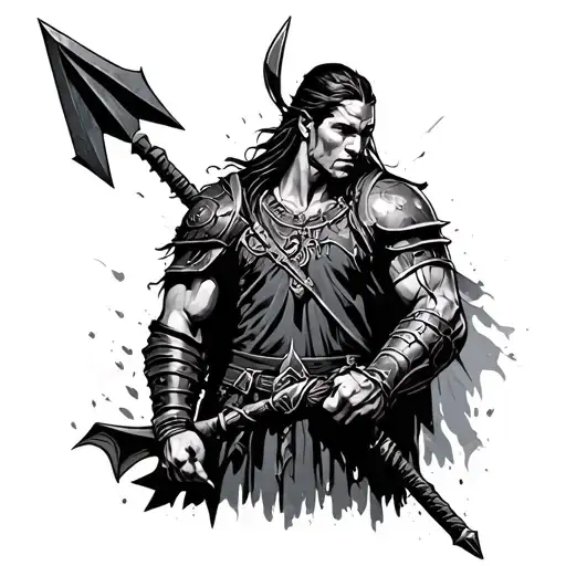 warrior arrow thumb strength >> tattoo design idea