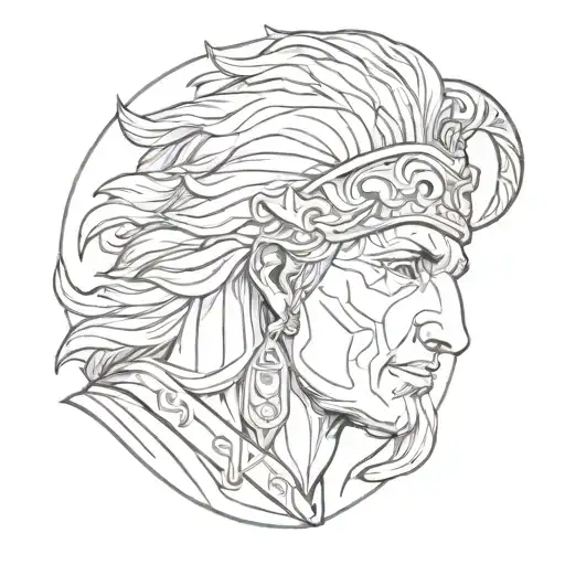 Alexander the Great tattoo design idea