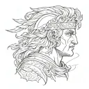 Alexander the Great tattoo design idea