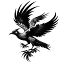 Fenix bird tattoo design idea