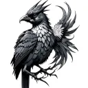 Fenix bird tattoo design idea