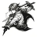 link's hookshot tattoo design idea