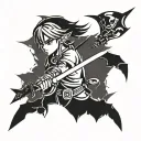 link's hookshot tattoo design idea