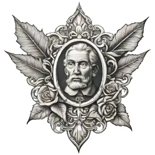 Dominican money of 1000 com flore with the tattoo design idea