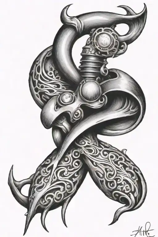 axel , heart beat line , 6/20/16 , sliver ribbon , cochlear implant  tattoo design idea