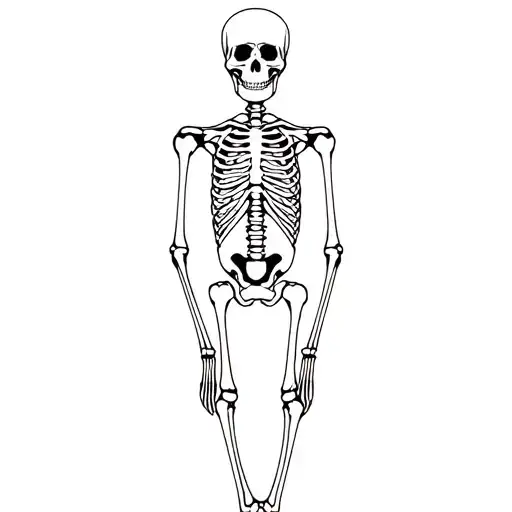 skeleton sad and the last dance tattoo design idea